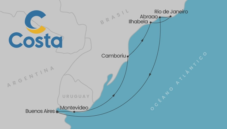 Mapa Costa Favolosa